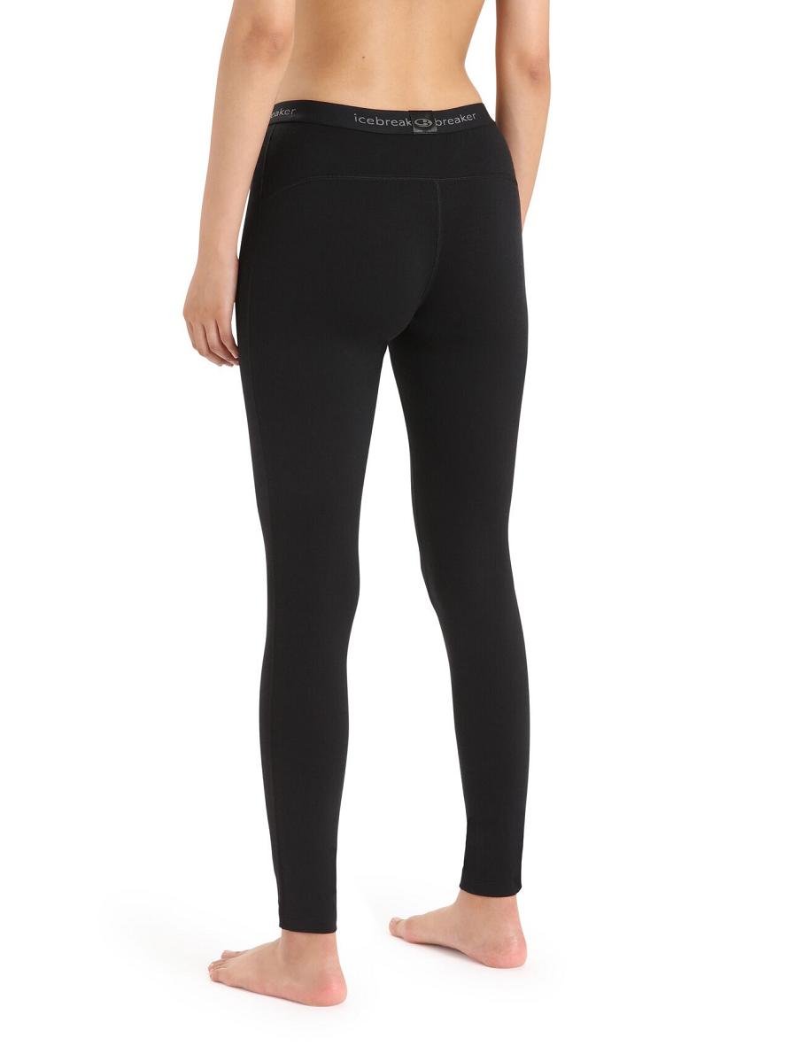 One Piece & Sets Icebreaker Merino 200 Oasis Thermal Leggings Damskie Czarne | PL 1175AHKP